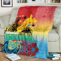 Personalised Torba PNG Day Blanket Oro Tapa Pattern LT9 - Polynesian Pride