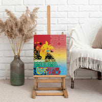 Personalised Torba PNG Day Canvas Wall Art Oro Tapa Pattern LT9 - Polynesian Pride