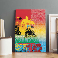 Personalised Torba PNG Day Canvas Wall Art Oro Tapa Pattern LT9 - Polynesian Pride
