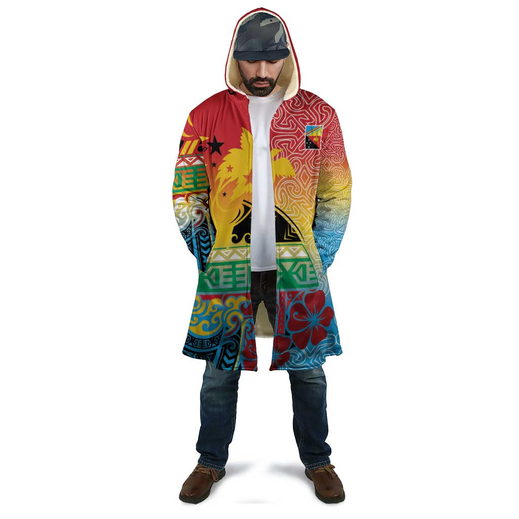 Personalised Torba PNG Day Cloak Oro Tapa Pattern - Polynesian Pride