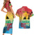 Personalised Torba PNG Day Couples Matching Short Sleeve Bodycon Dress and Hawaiian Shirt Oro Tapa Pattern - Polynesian Pride