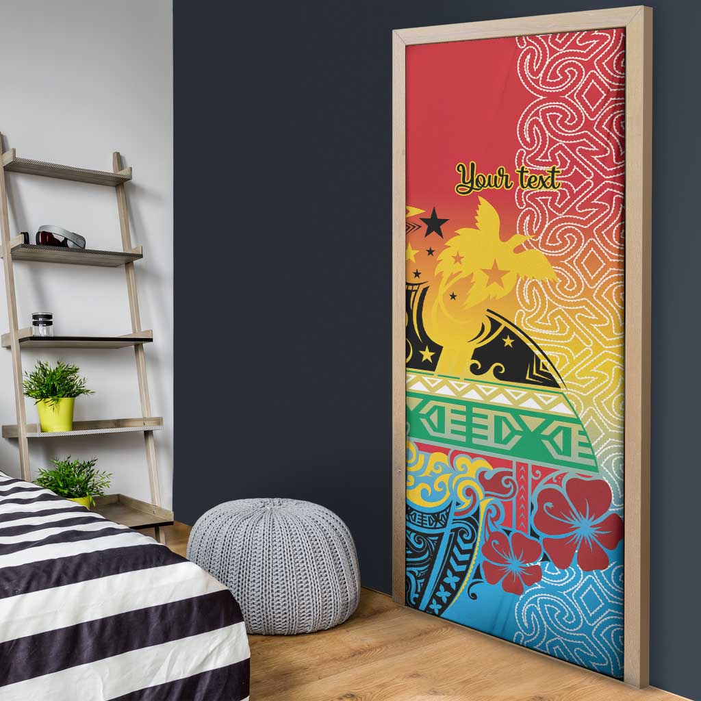 Personalised Torba PNG Day Door Cover Oro Tapa Pattern - Polynesian Pride