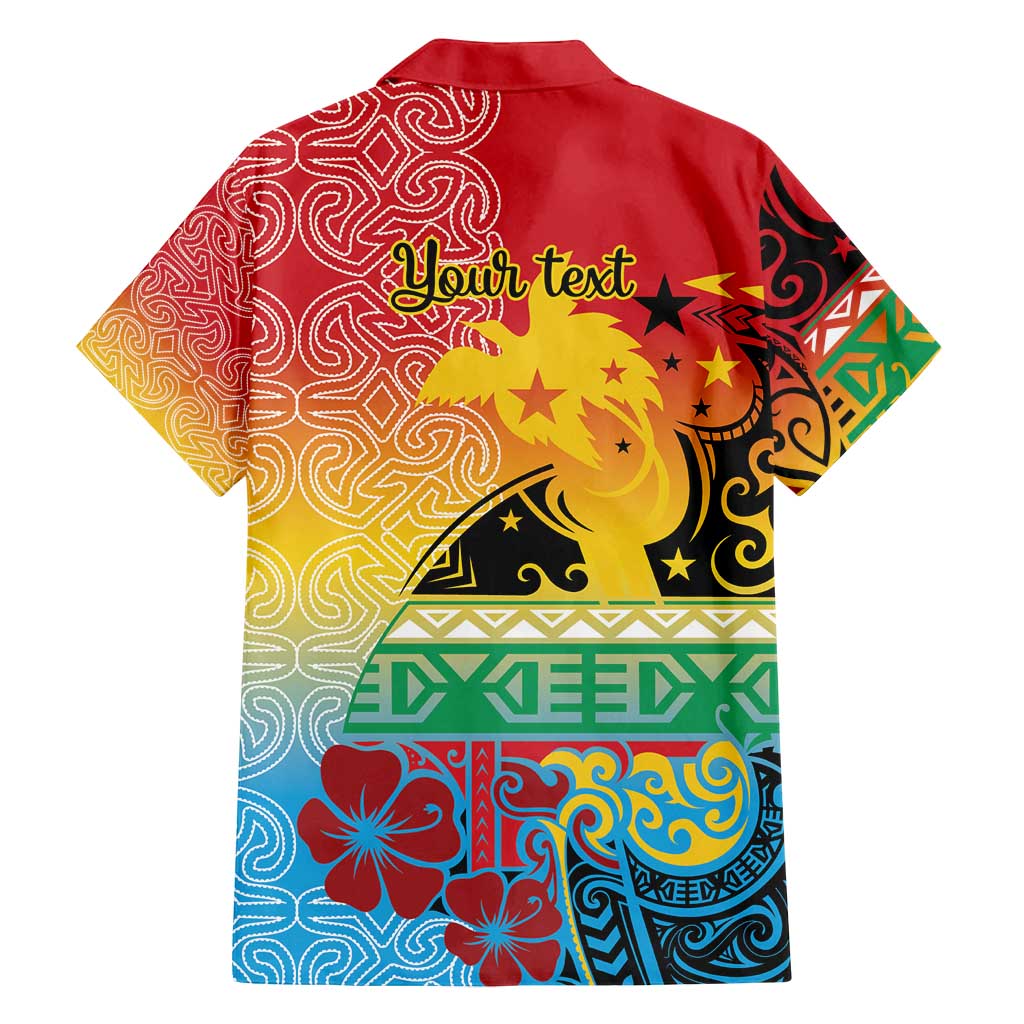 Personalised Torba PNG Day Family Matching Long Sleeve Bodycon Dress and Hawaiian Shirt Oro Tapa Pattern - Polynesian Pride