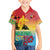 Personalised Torba PNG Day Family Matching Off The Shoulder Long Sleeve Dress and Hawaiian Shirt Oro Tapa Pattern - Polynesian Pride