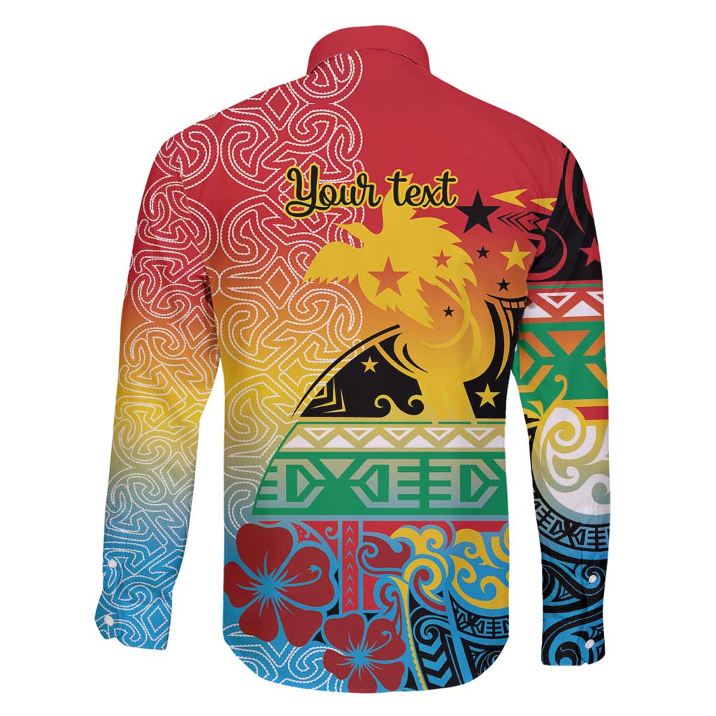 Personalised Torba PNG Day Family Matching Off Shoulder Short Dress and Hawaiian Shirt Oro Tapa Pattern - Polynesian Pride