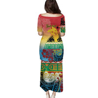 Personalised Torba PNG Day Family Matching Puletasi and Hawaiian Shirt Oro Tapa Pattern LT9 - Polynesian Pride