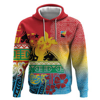 Personalised Torba PNG Day Hoodie Oro Tapa Pattern - Polynesian Pride