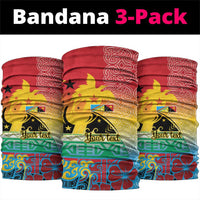 Personalised Torba PNG Day Neck Gaiter Oro Tapa Pattern LT9 package One Size: 25*50cm Green - Polynesian Pride