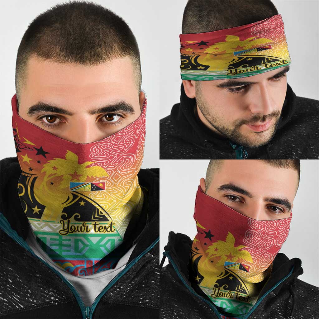 Personalised Torba PNG Day Neck Gaiter Oro Tapa Pattern LT9 - Polynesian Pride