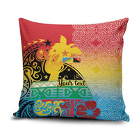 Personalised Torba PNG Day Pillow Cover Oro Tapa Pattern - Polynesian Pride