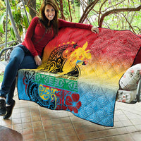 Personalised Torba PNG Day Quilt Oro Tapa Pattern LT9 - Polynesian Pride