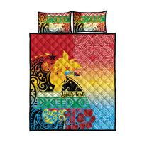 Personalised Torba PNG Day Quilt Bed Set Oro Tapa Pattern LT9 - Polynesian Pride