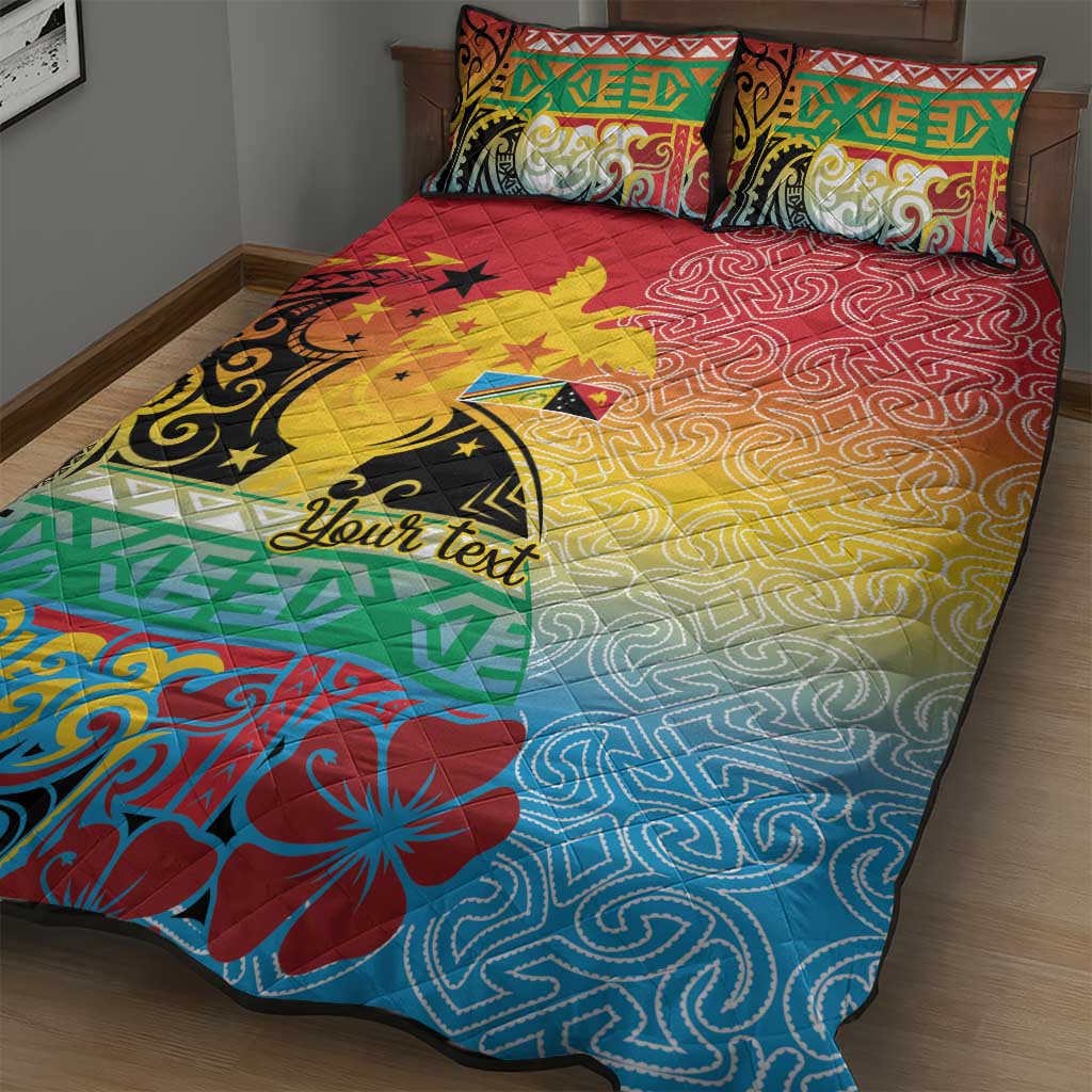 Personalised Torba PNG Day Quilt Bed Set Oro Tapa Pattern LT9 - Polynesian Pride