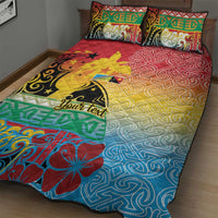 Personalised Torba PNG Day Quilt Bed Set Oro Tapa Pattern LT9 - Polynesian Pride