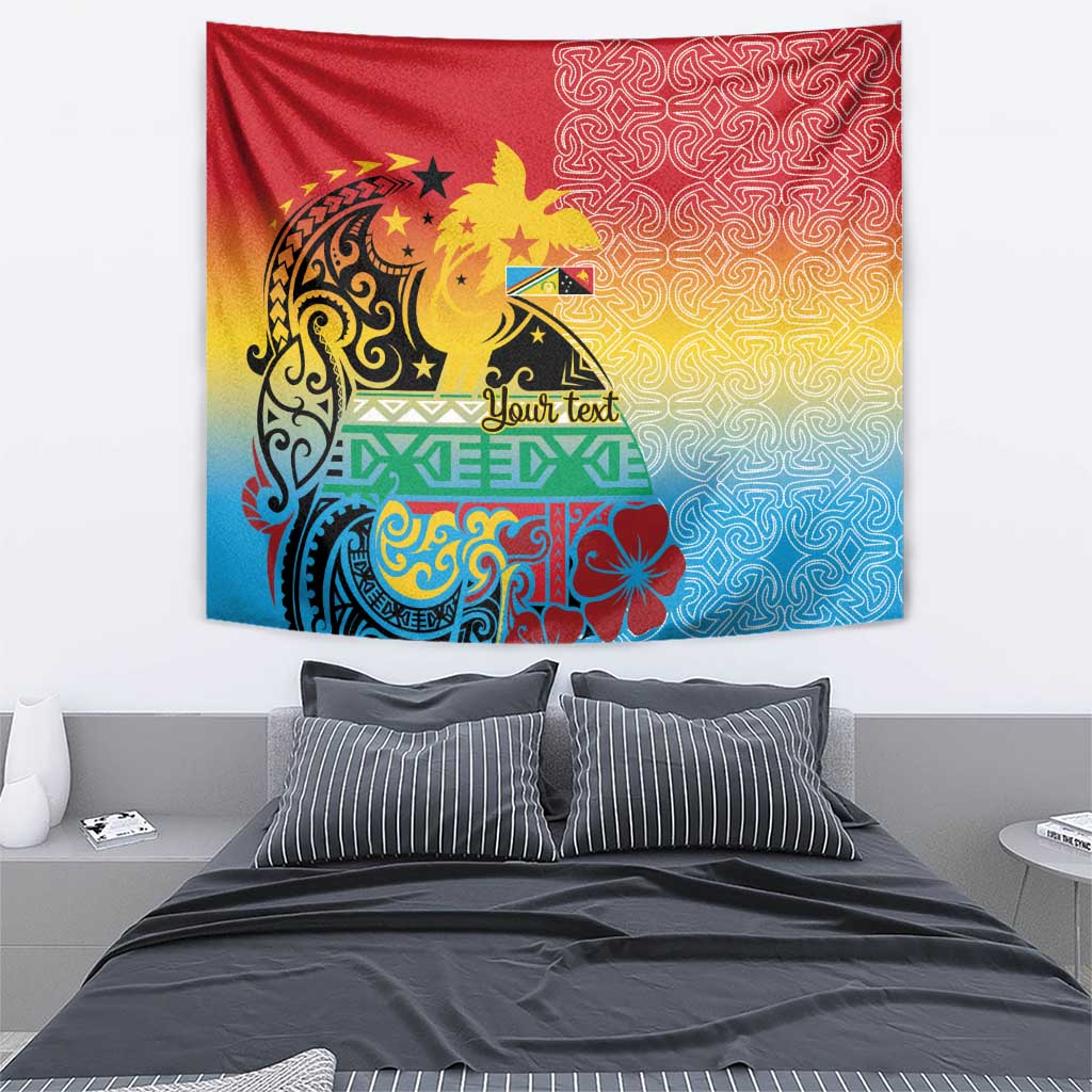 Personalised Torba PNG Day Tapestry Oro Tapa Pattern LT9 - Polynesian Pride