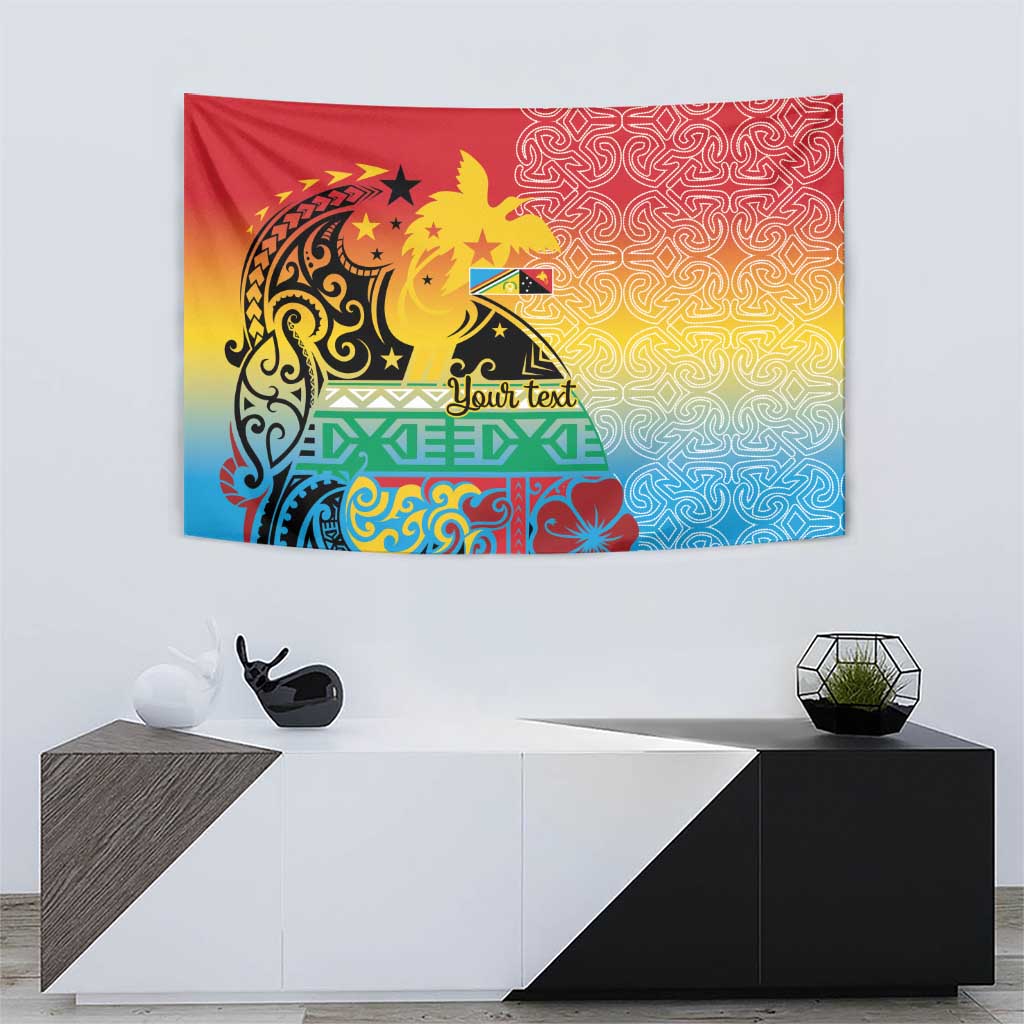 Personalised Torba PNG Day Tapestry Oro Tapa Pattern LT9 - Polynesian Pride