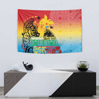 Personalised Torba PNG Day Tapestry Oro Tapa Pattern LT9 - Polynesian Pride