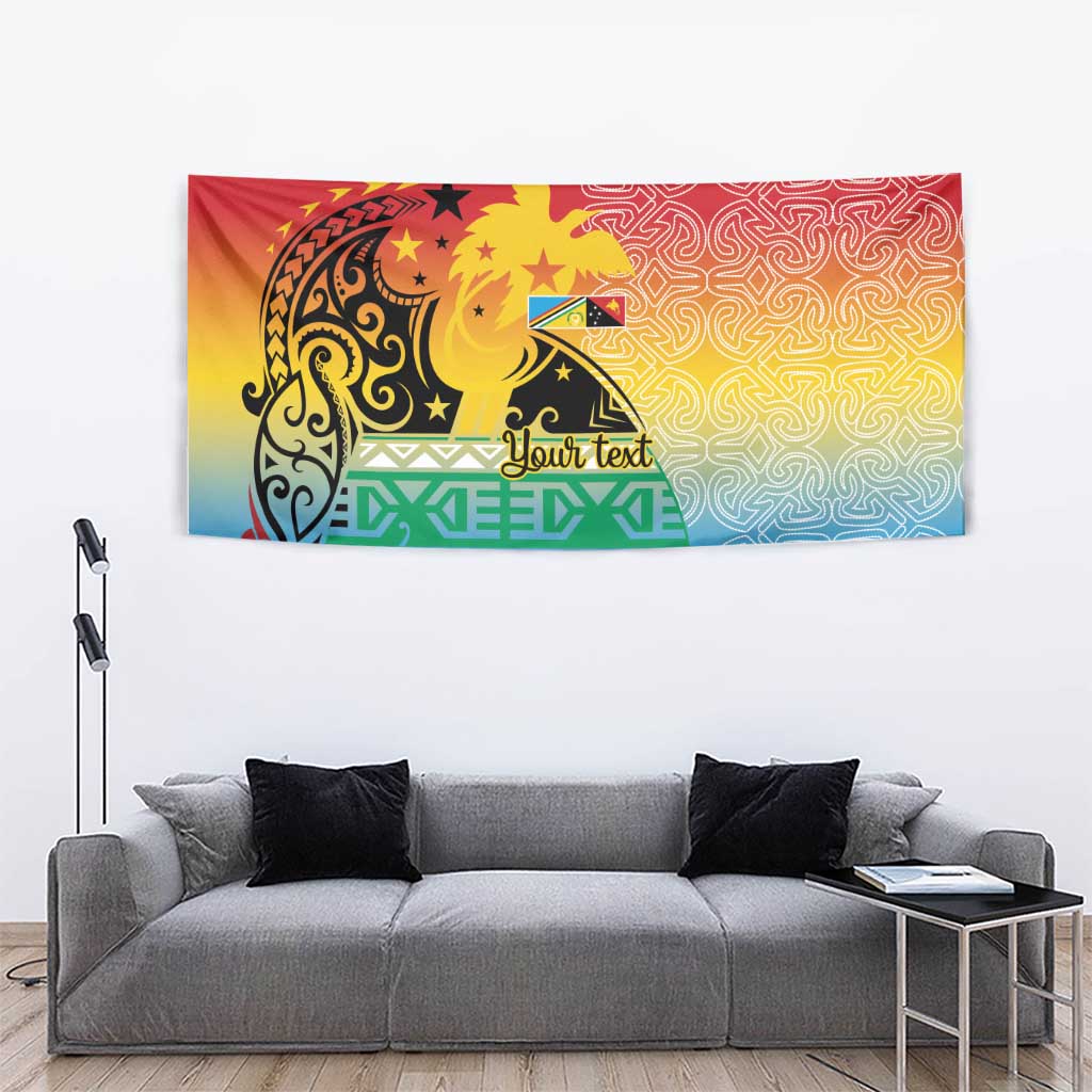 Personalised Torba PNG Day Tapestry Oro Tapa Pattern LT9 - Polynesian Pride