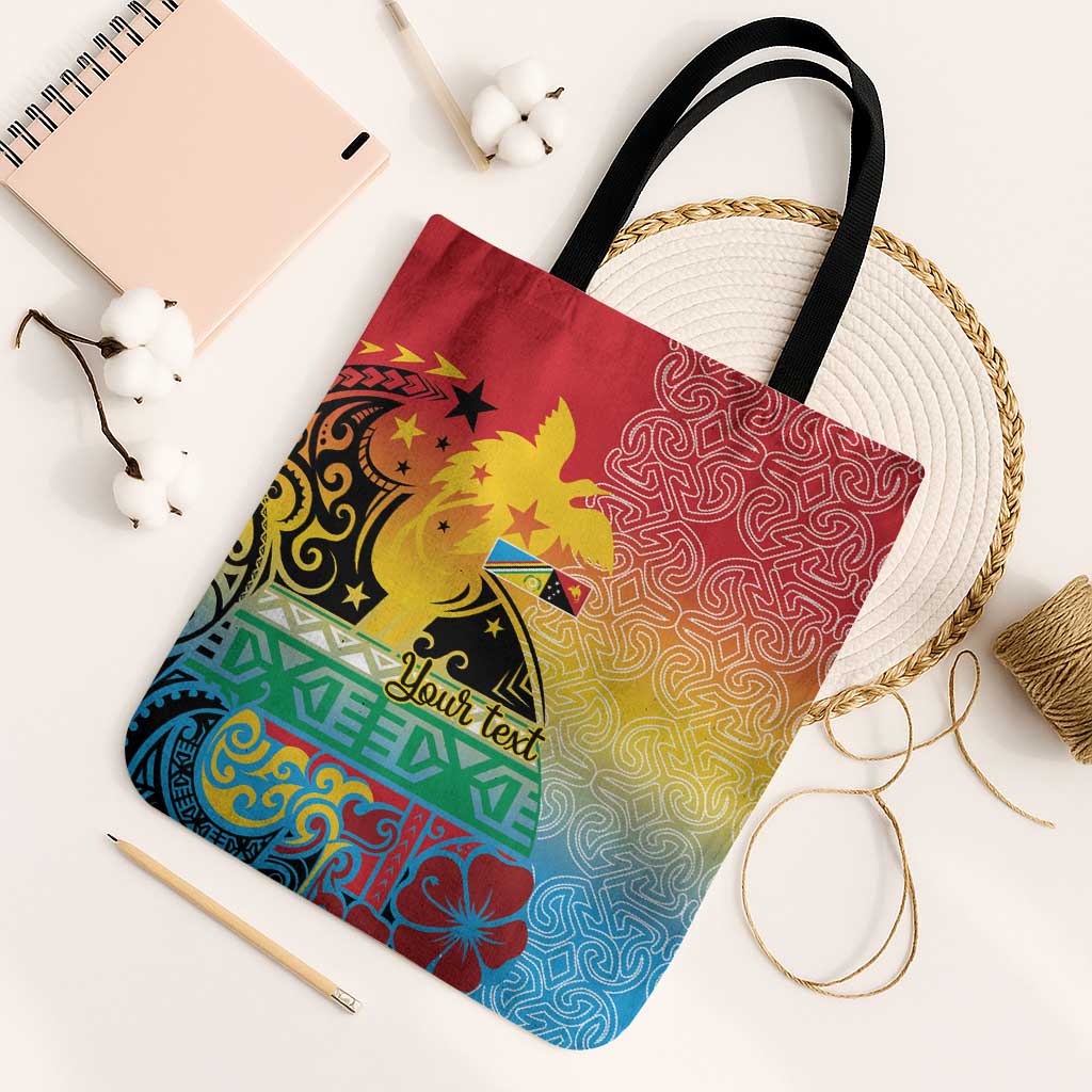 Personalised Torba PNG Day Tote Bag Oro Tapa Pattern - Polynesian Pride