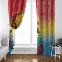 Personalised Torba PNG Day Window Curtain Oro Tapa Pattern LT9 - Polynesian Pride