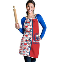 Samoan Warrior Island Heritage Apron Ocean Island Geometry Red Style LT9 - Polynesian Pride