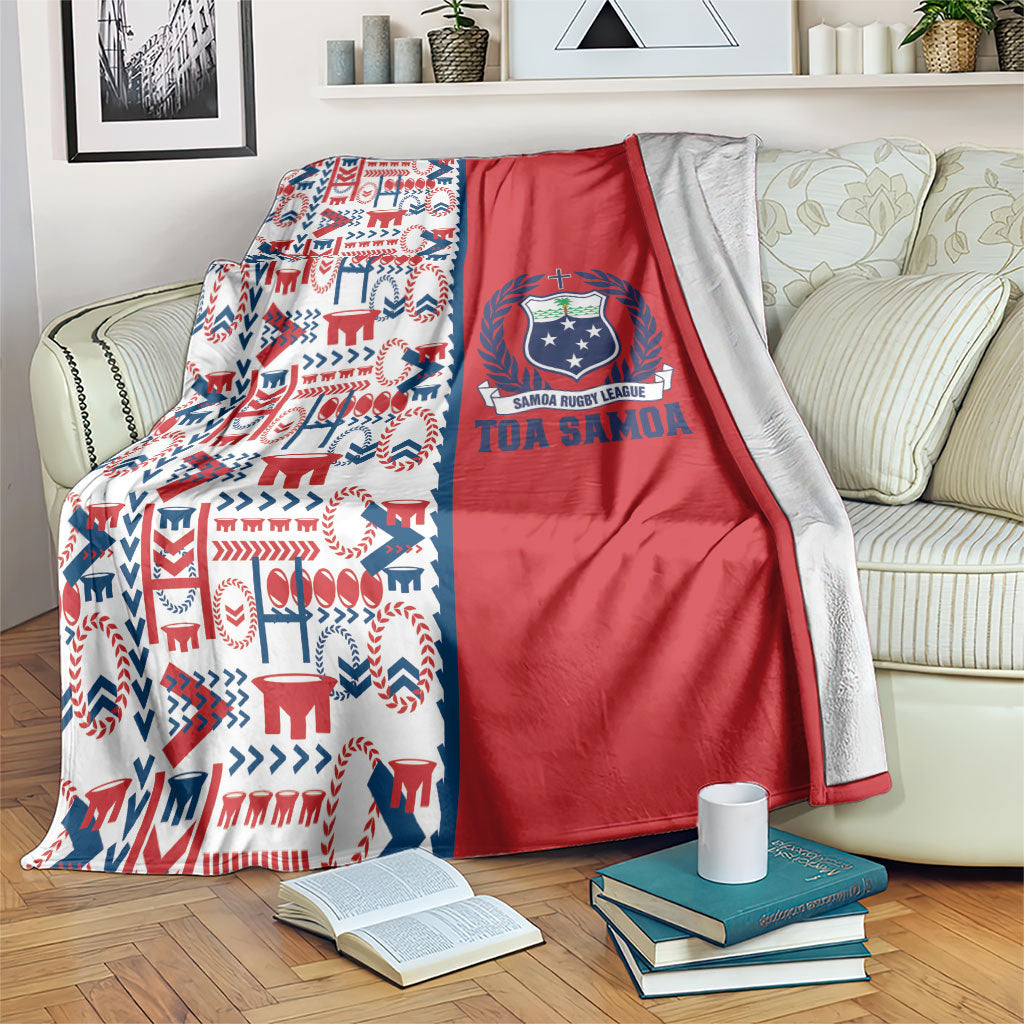Samoan Warrior Island Heritage Blanket Ocean Island Geometry Red Style LT9 Red - Polynesian Pride
