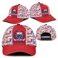 Samoan Warrior Island Heritage Classic Cap Ocean Island Geometry Red Style LT9 - Polynesian Pride