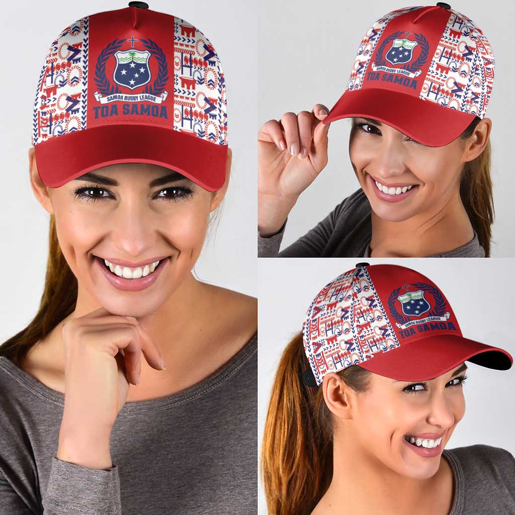Samoan Warrior Island Heritage Classic Cap Ocean Island Geometry Red Style LT9 - Polynesian Pride
