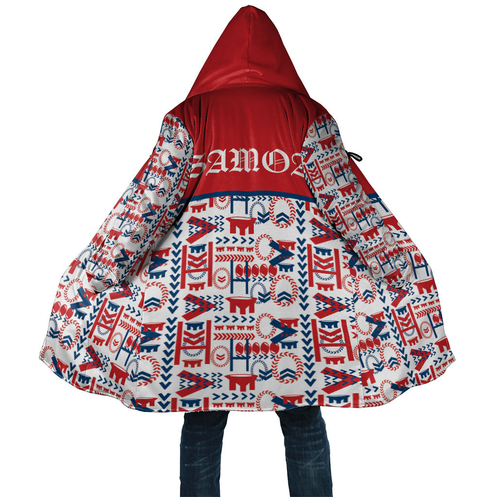 Samoan Warrior Island Heritage Cloak Ocean Island Geometry Red Style LT9 Unisex Red - Polynesian Pride