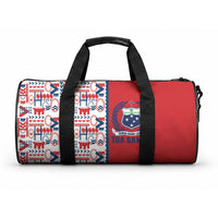 Samoan Warrior Island Heritage Duffle Bag Ocean Island Geometry Red Style LT9 One size Red - Polynesian Pride