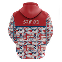 Samoan Warrior Island Heritage Hoodie Ocean Island Geometry Red Style LT9 - Polynesian Pride