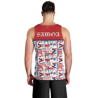 Samoan Warrior Island Heritage Men Tank Top Ocean Island Geometry Red Style LT9 - Polynesian Pride