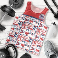 Samoan Warrior Island Heritage Men Tank Top Ocean Island Geometry Red Style LT9 - Polynesian Pride