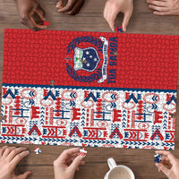 Samoan Warrior Island Heritage Puzzle Ocean Island Geometry Red Style LT9 - Polynesian Pride