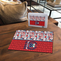 Samoan Warrior Island Heritage Puzzle Ocean Island Geometry Red Style LT9 - Polynesian Pride