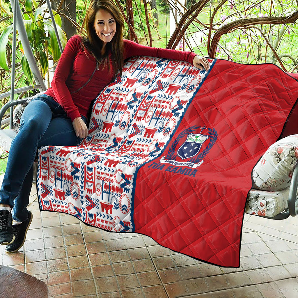 Samoan Warrior Island Heritage Quilt Ocean Island Geometry Red Style LT9 - Polynesian Pride