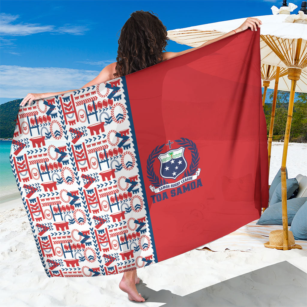 Samoan Warrior Island Heritage Sarong Ocean Island Geometry Red Style LT9 One Size 44 x 66 inches Red - Polynesian Pride