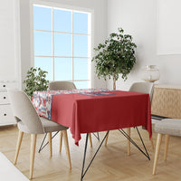 Samoan Warrior Island Heritage Tablecloth Ocean Island Geometry Red Style LT9 - Polynesian Pride