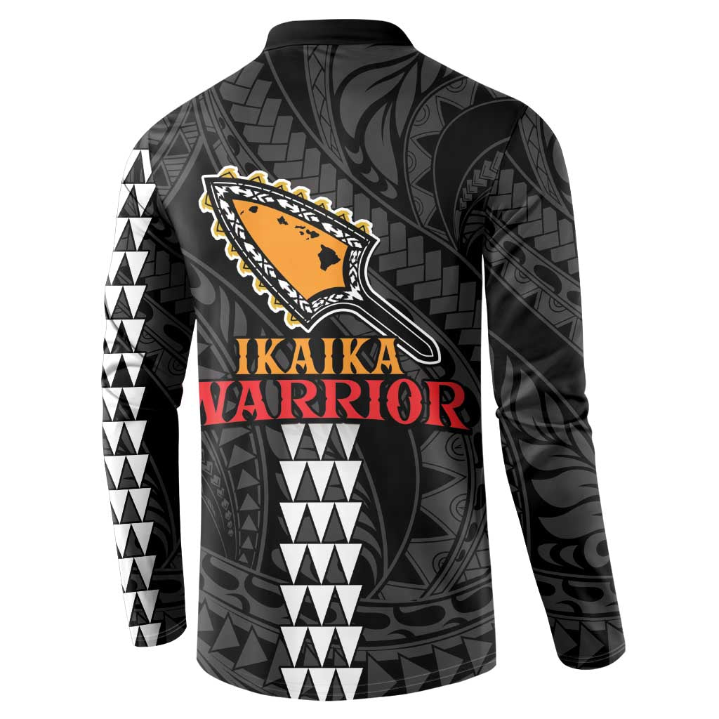 Aloha Spirit Ikaika Warrior Helmet Button Sweatshirt LT9 - Polynesian Pride