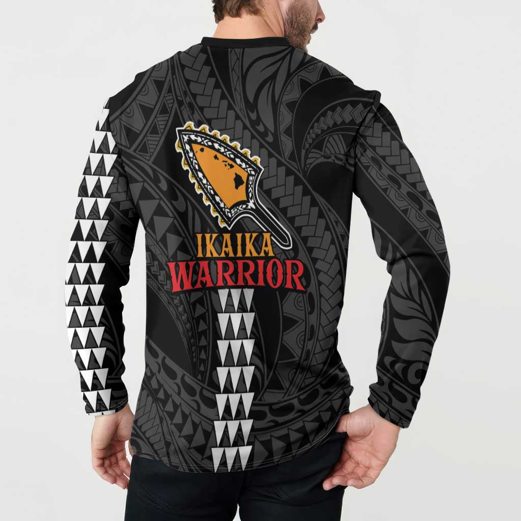 Aloha Spirit Ikaika Warrior Helmet Button Sweatshirt LT9 - Polynesian Pride