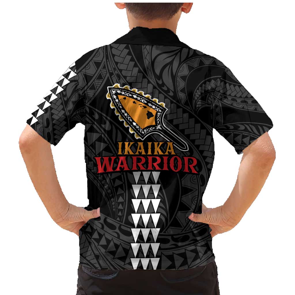 Aloha Spirit Ikaika Warrior Helmet Family Matching Mermaid Dress and Hawaiian Shirt
