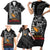 Aloha Spirit Ikaika Warrior Helmet Family Matching Short Sleeve Bodycon Dress and Hawaiian Shirt