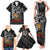 Aloha Spirit Ikaika Warrior Helmet Family Matching Tank Maxi Dress and Hawaiian Shirt