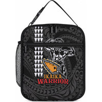 Aloha Spirit Ikaika Warrior Helmet Lunch Bag LT9 10.2 × 8.3 × 4.3 inch Black - Polynesian Pride