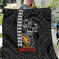 Aloha Spirit Ikaika Warrior Helmet Quilt LT9 Black - Polynesian Pride