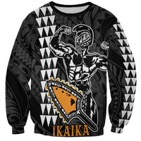 Aloha Spirit Ikaika Warrior Helmet Sweatshirt LT9 Unisex Black - Polynesian Pride