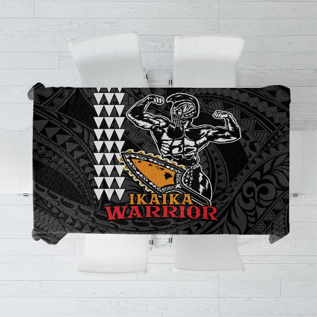 Aloha Spirit Ikaika Warrior Helmet Tablecloth LT9 Black - Polynesian Pride