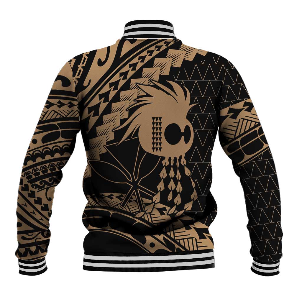 Ikaika Hawaiian Mythic Koa Tribal Warrior Baseball Jacket LT9 - Polynesian Pride