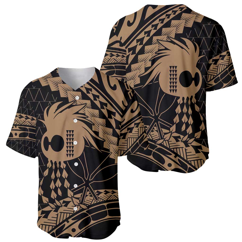 Ikaika Hawaiian Mythic Koa Tribal Warrior Baseball Jersey LT9 - Polynesian Pride