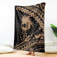 Ikaika Hawaiian Mythic Koa Tribal Warrior Blanket LT9 - Polynesian Pride